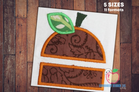 Applique Burger Embroidery Design