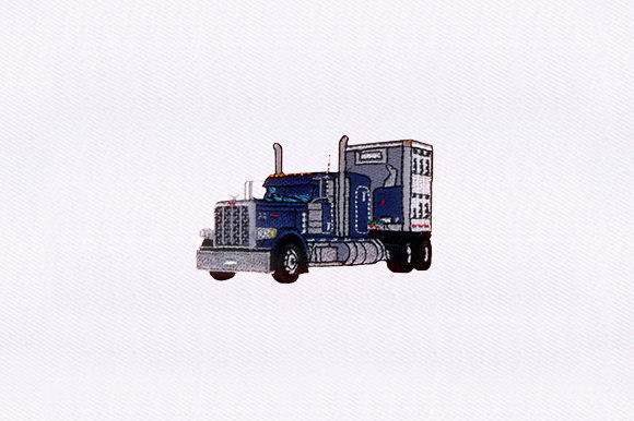 Crafted Truck Design: A Charming Embroidery Staple for Handmade Gifts