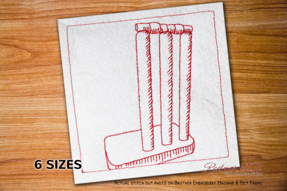 Cricket Stumps Embroidery Design Review