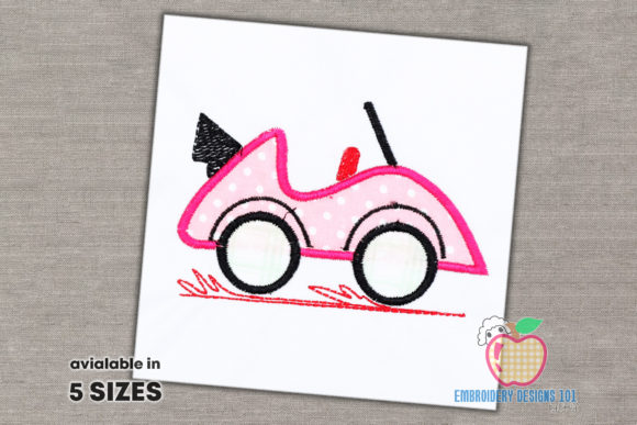 Race Cars Applique