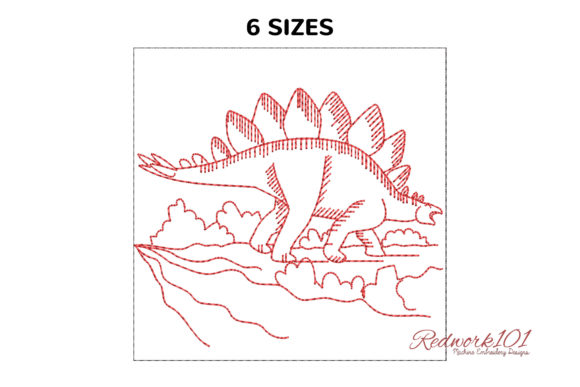 Stegosaurus Dinosaurs Lineart Design